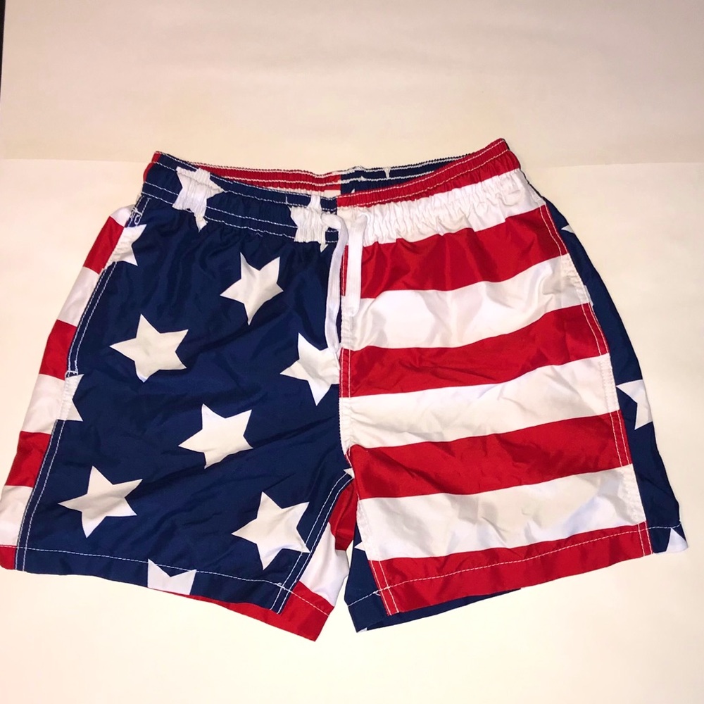 Men’s American Flag Swim Trunks